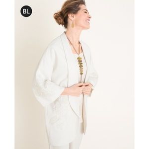 NWT Chico’s Lace-Appliqué Jacket Sz Small